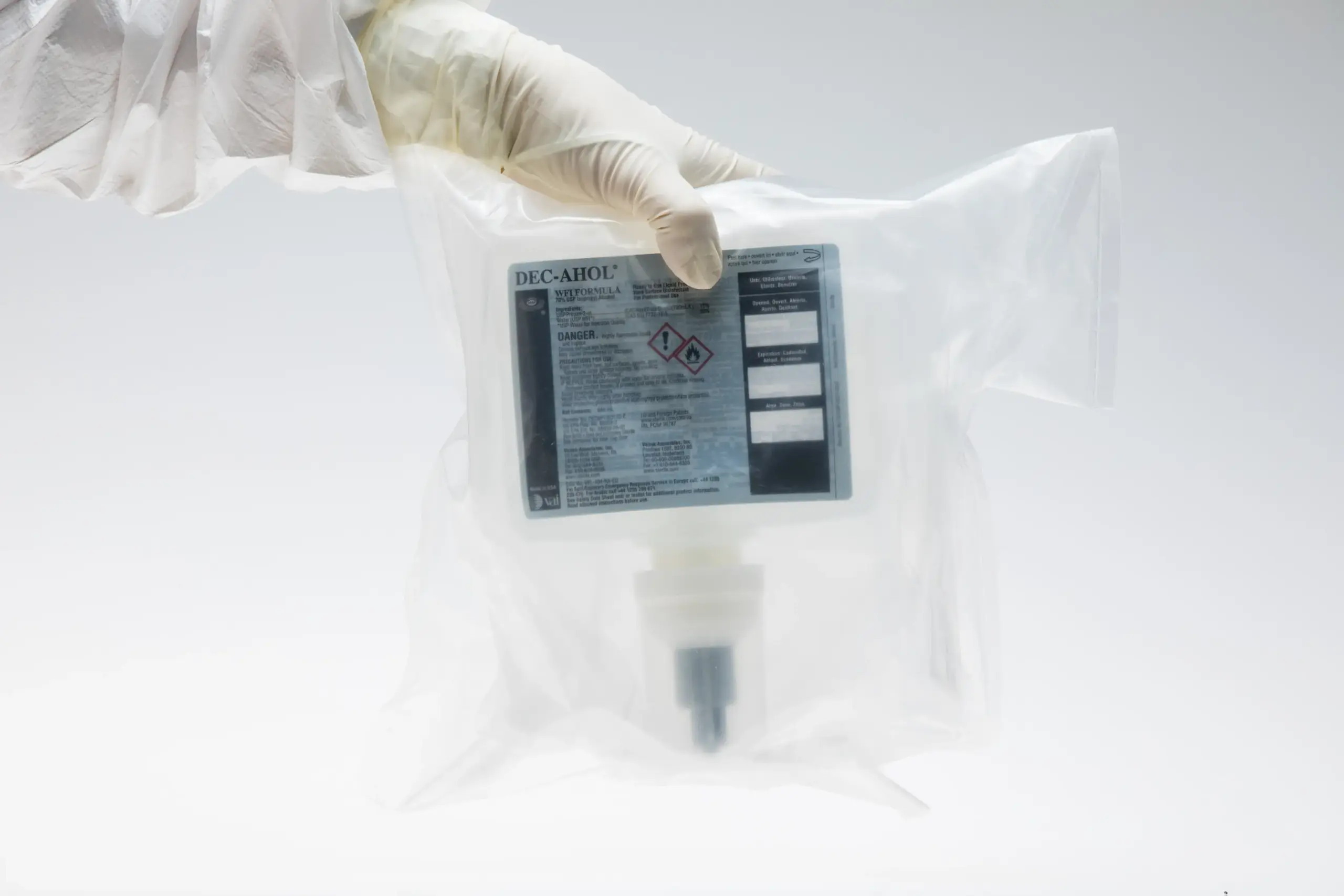DEC-AHOL WFI Formula - Hands Free Dispenser -Sterile