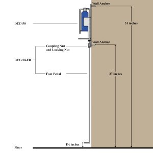Pedal dispensador DEC-50 - DEC-50-FR